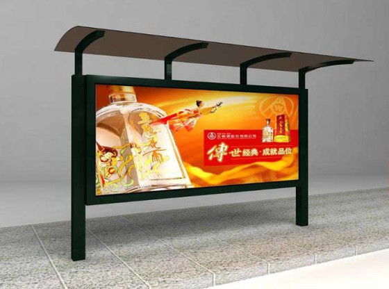 候車亭換畫燈箱 城市風景線的動態(tài)煥新